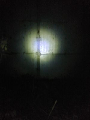 夜中の三島隧道前
